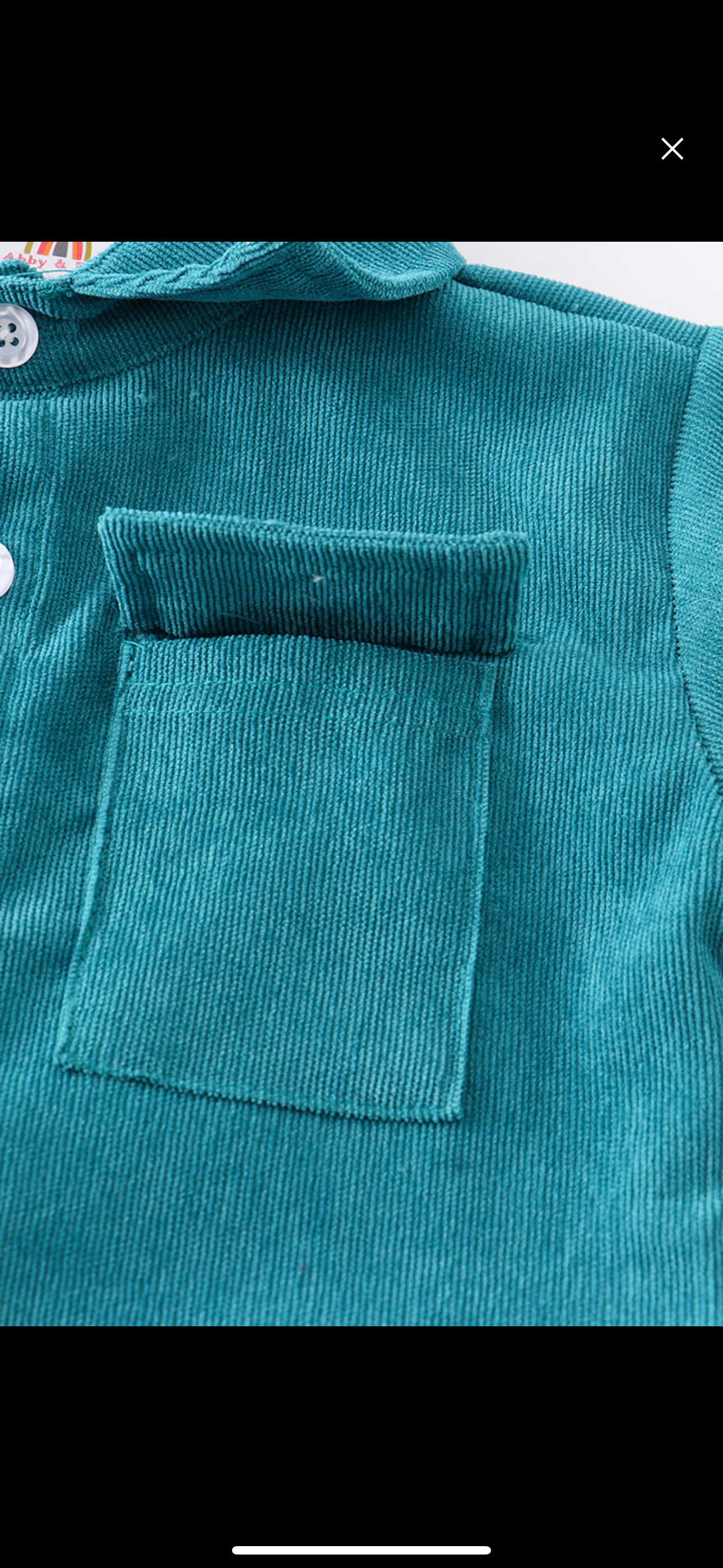 Teal Corduroy button down shirt