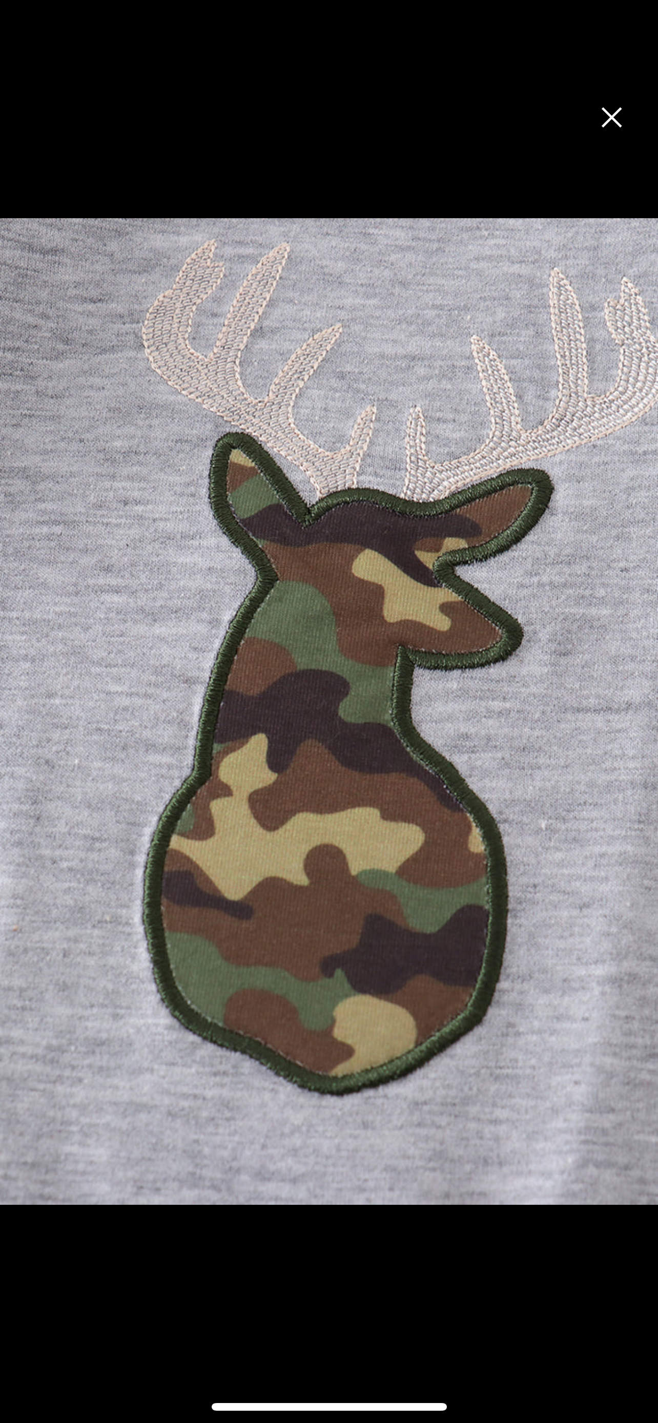 Camouflage Deer ruffle romper girl