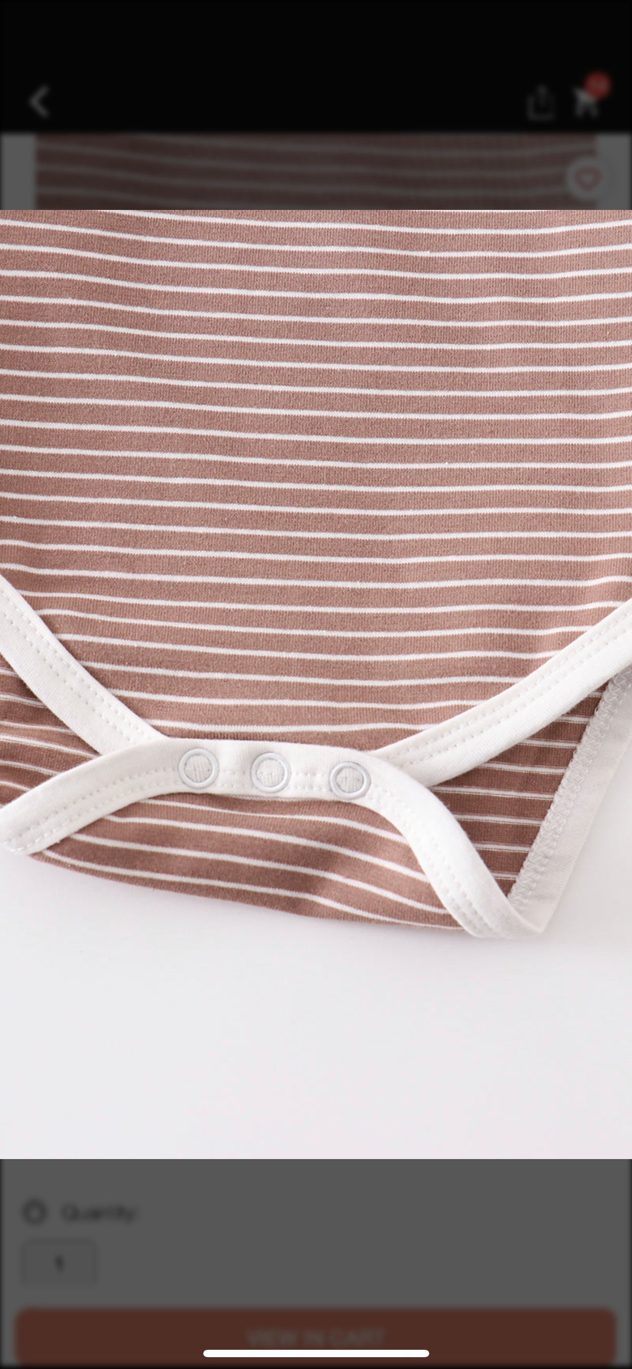 Brown stripe baby set