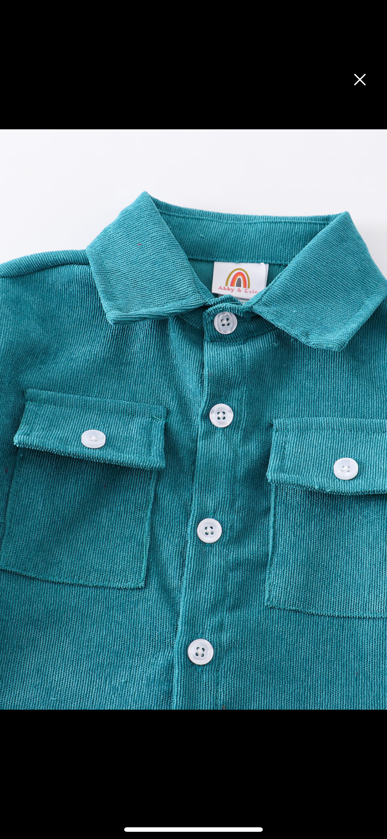 Teal Corduroy button down shirt