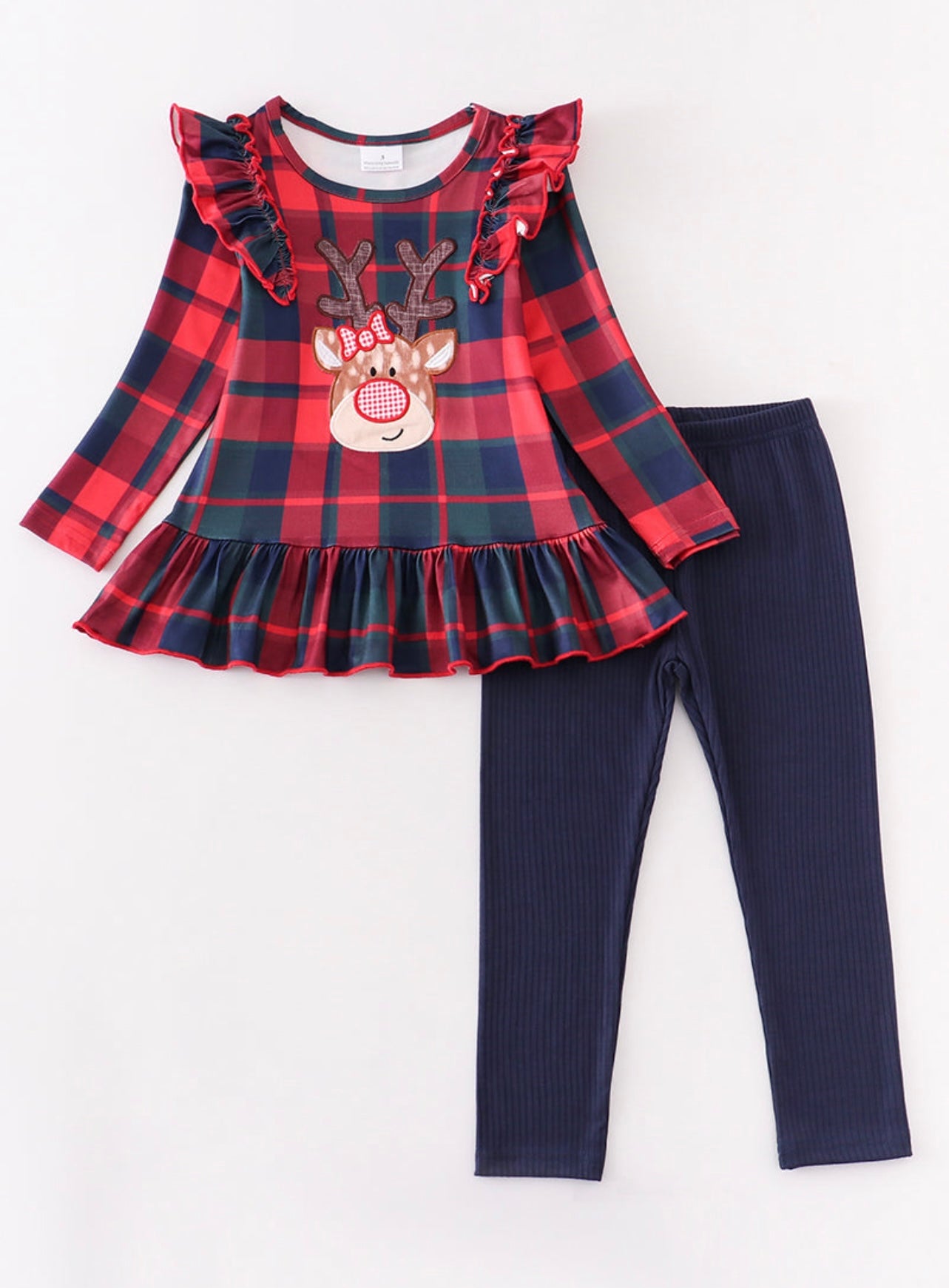 Red Plaid Deer set