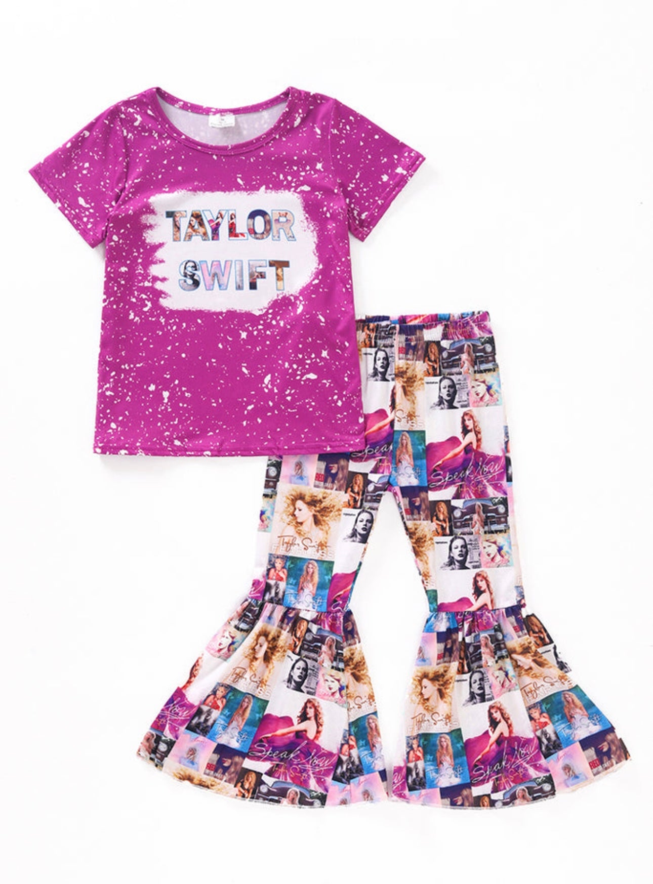 Purple Taylor Swift Bell Pants set