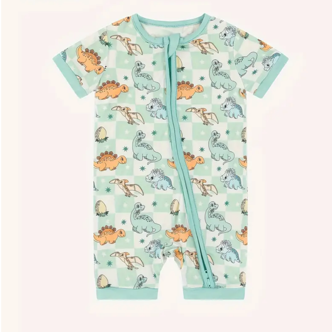 Dinosaur Bamboo boy romper