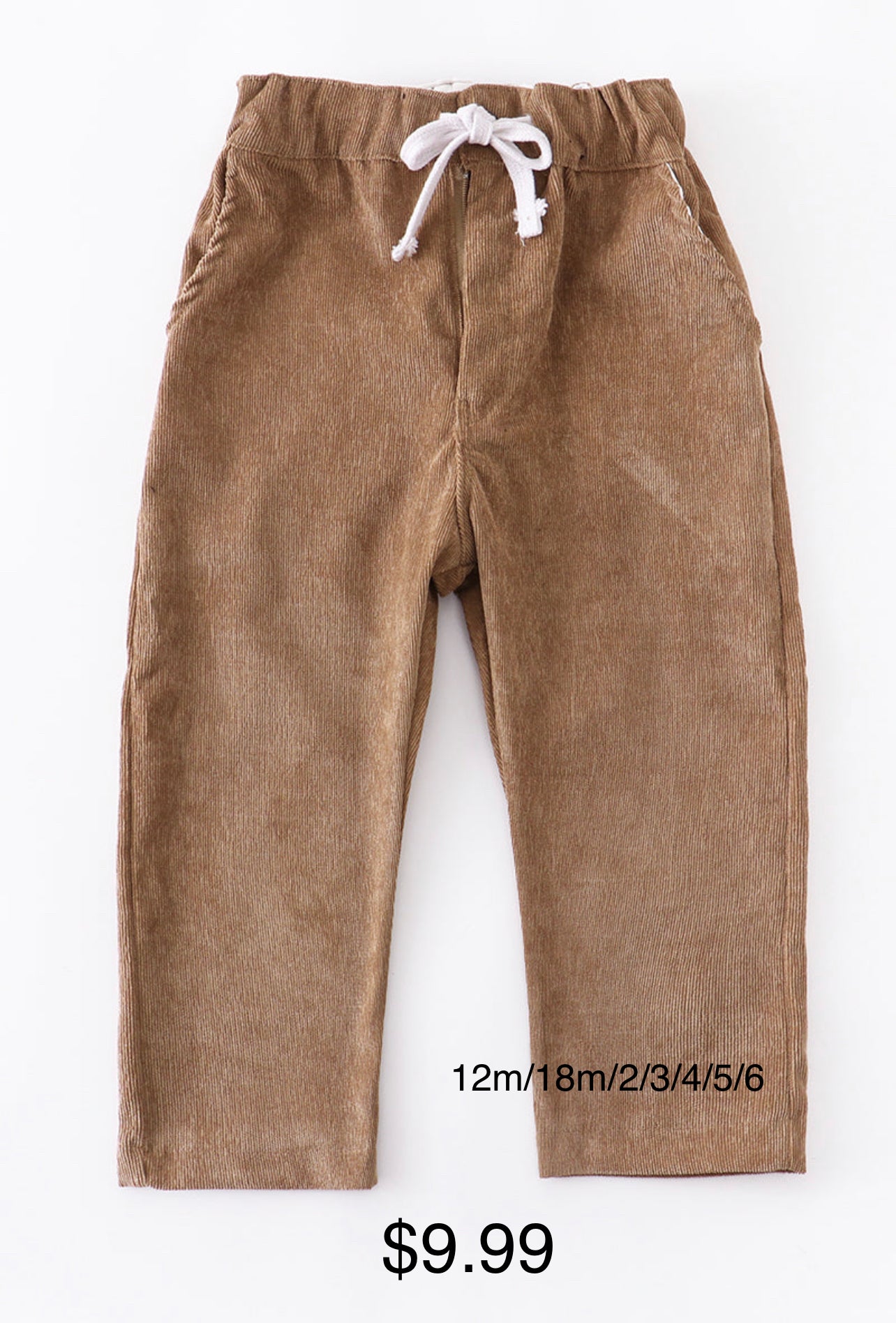 Tan Corduroy boys pants