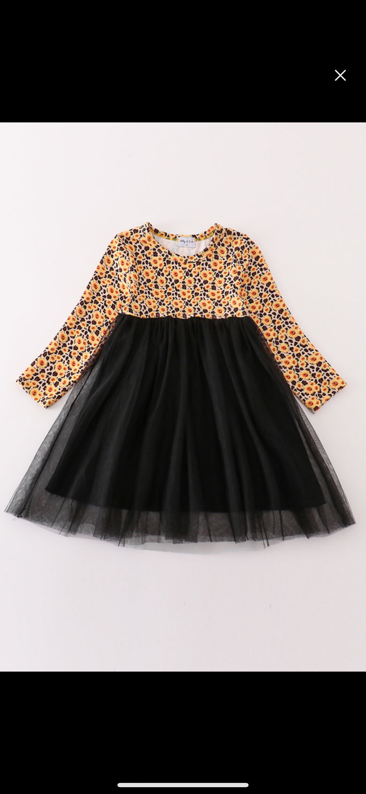 Sunflower and Tulle twirl dress