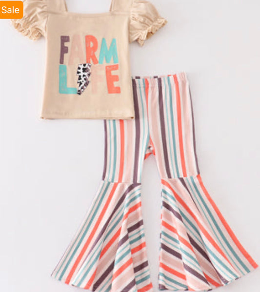 Farm Life bell pants set