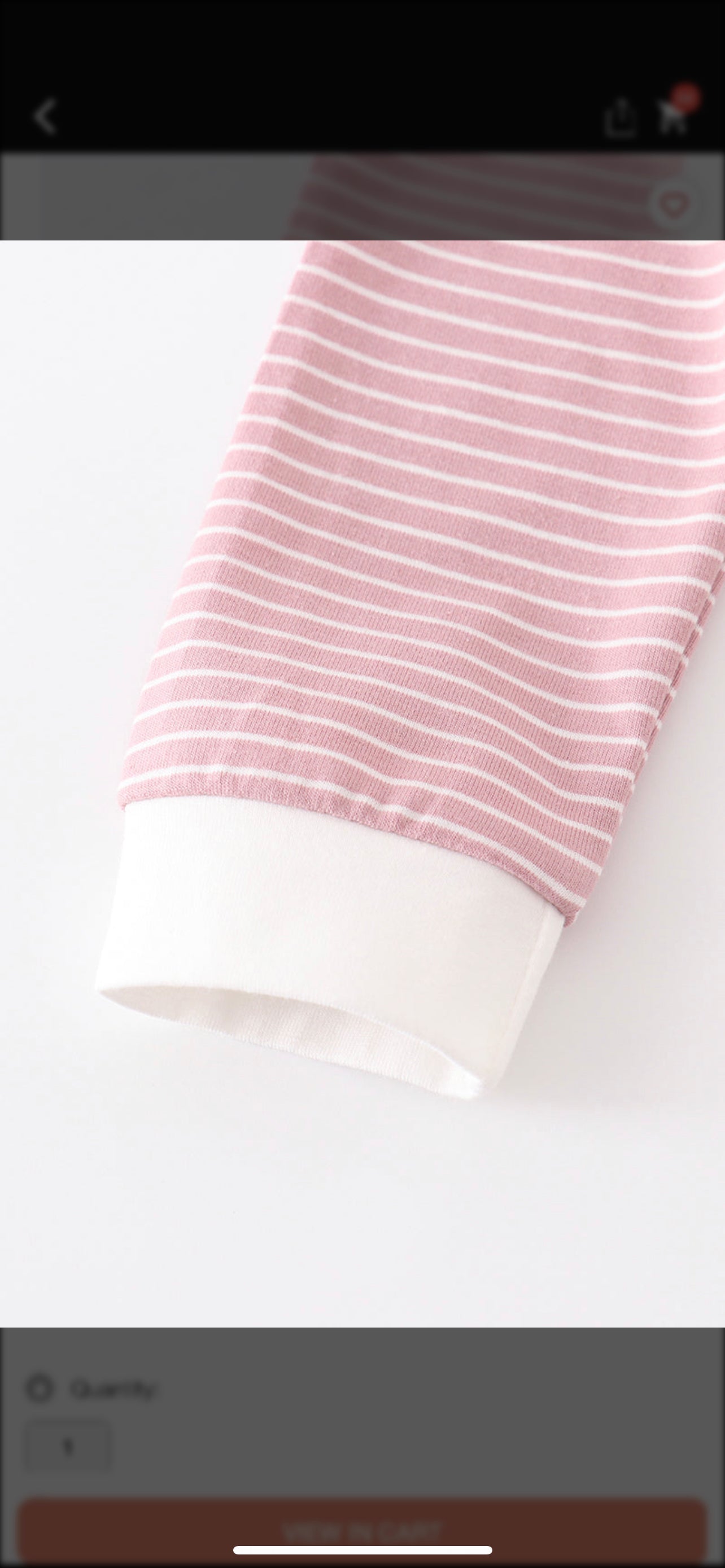 Pink stripe ruffle baby set