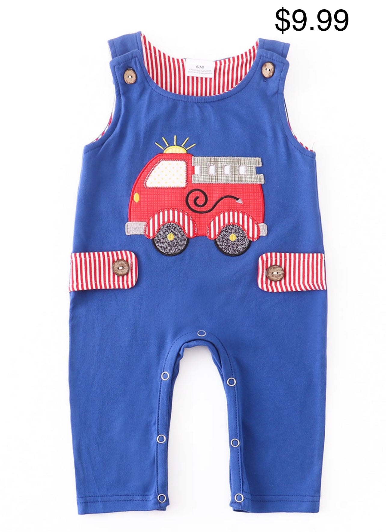 Fire Truck Overalls