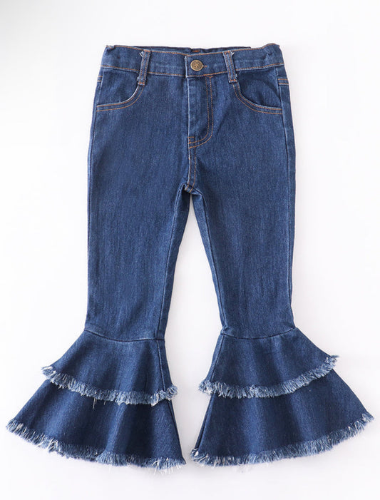 Dark Double Layered Denim Bells