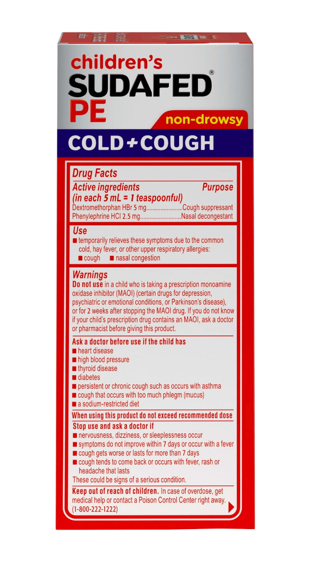 Children’s Sudafed Cold & Cough