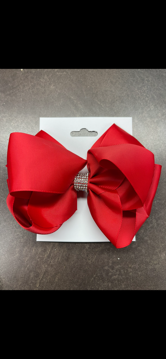 Red jewel bow