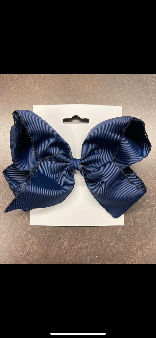 Navy blue bow