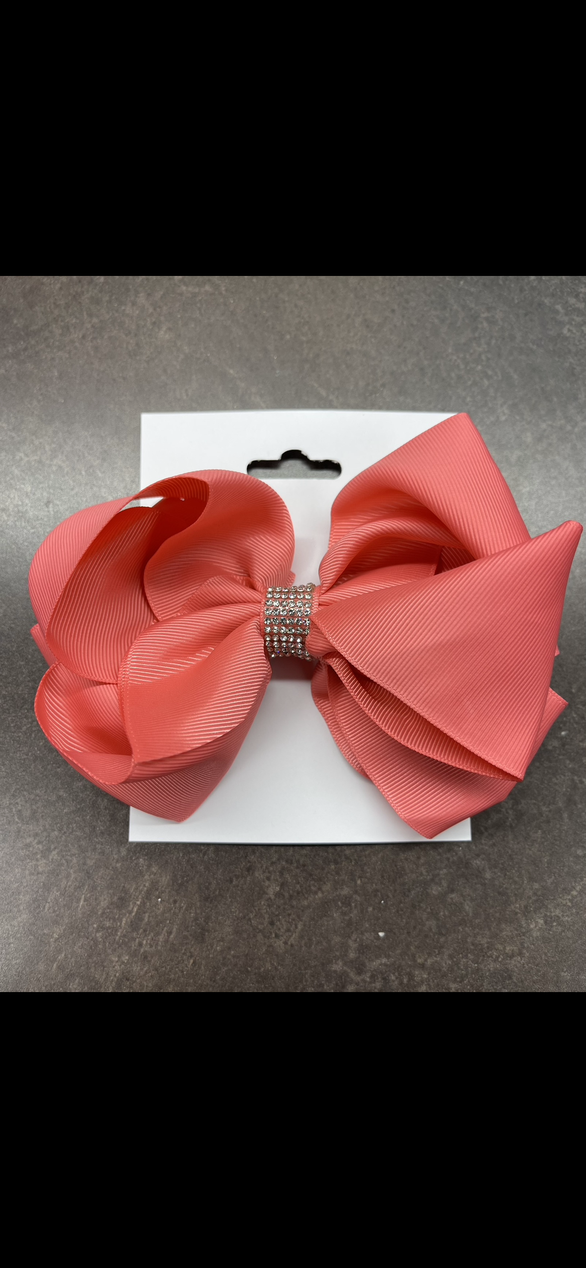 Coral jewel bow