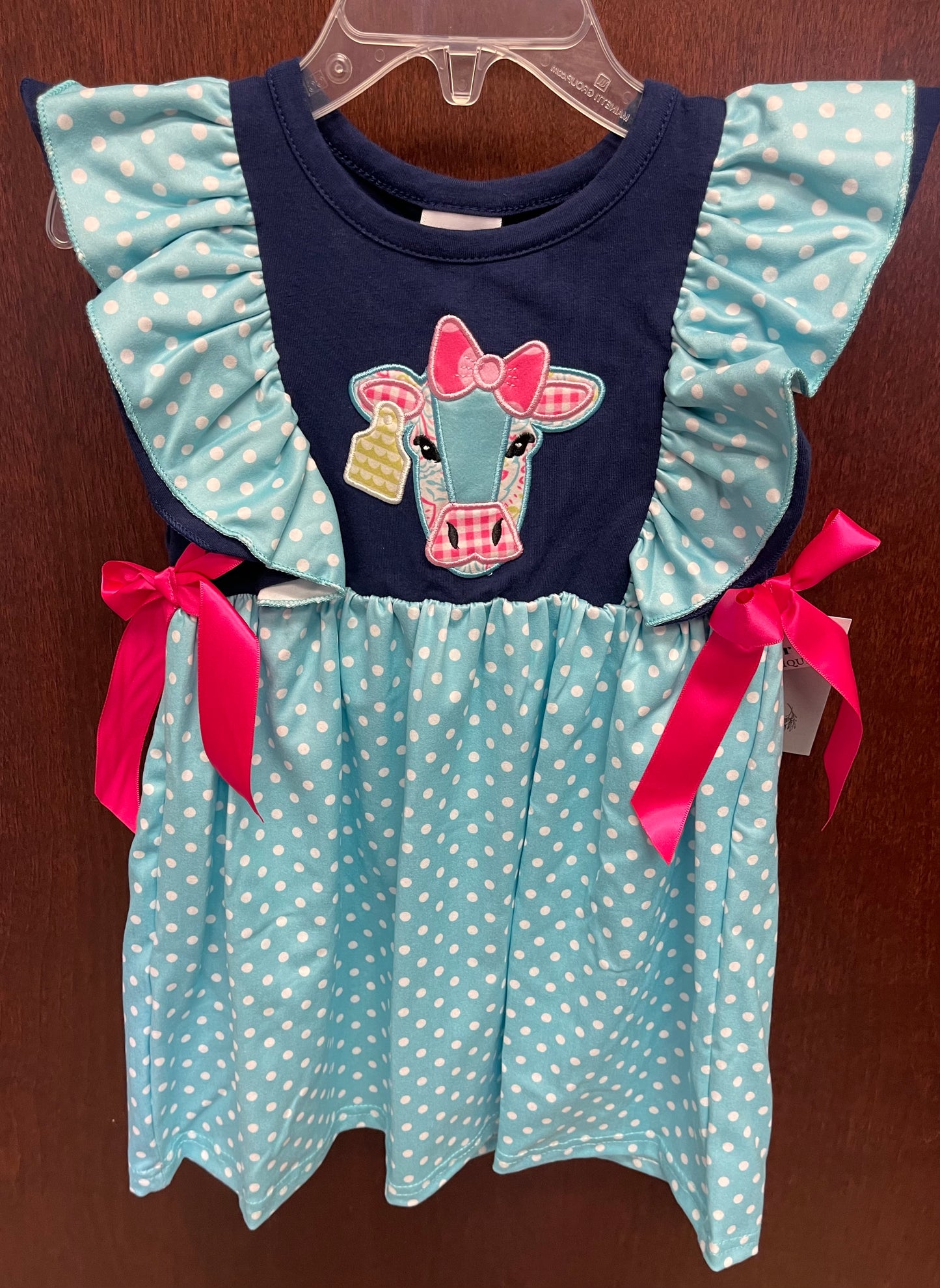 Polka dot cow dress