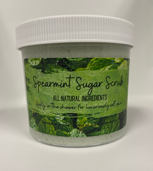 Spearmint sugar scrub