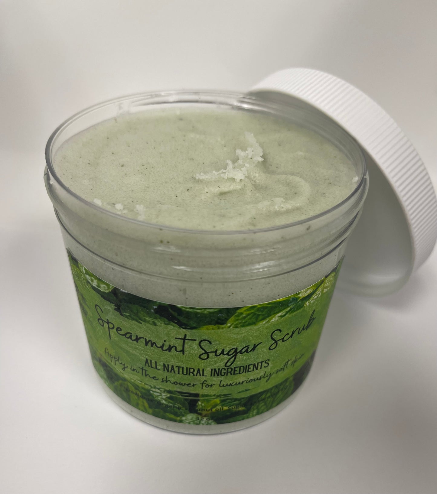 Spearmint sugar scrub