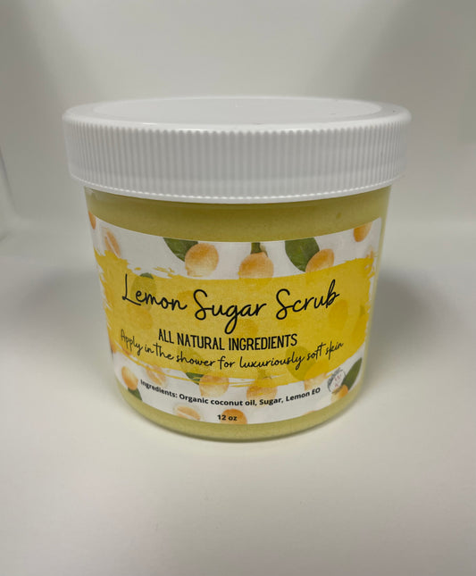 Lemon sugar scrub