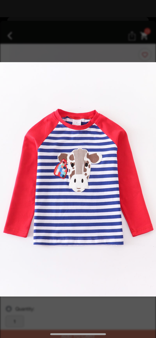 Boy’s Blue Cow shirt